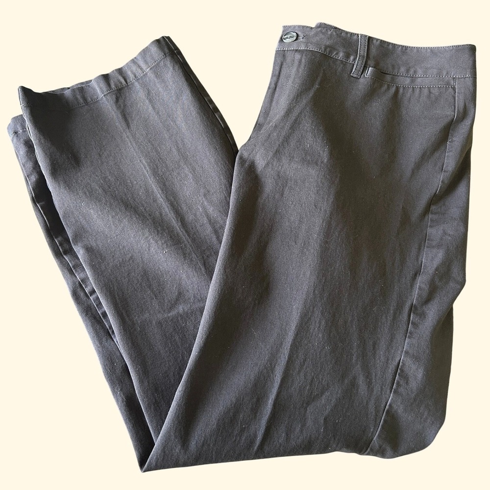 NWOT Eddie Bauer Womens Gray Curvy Fit Pants Sz 16T Career Minimalist Capsule